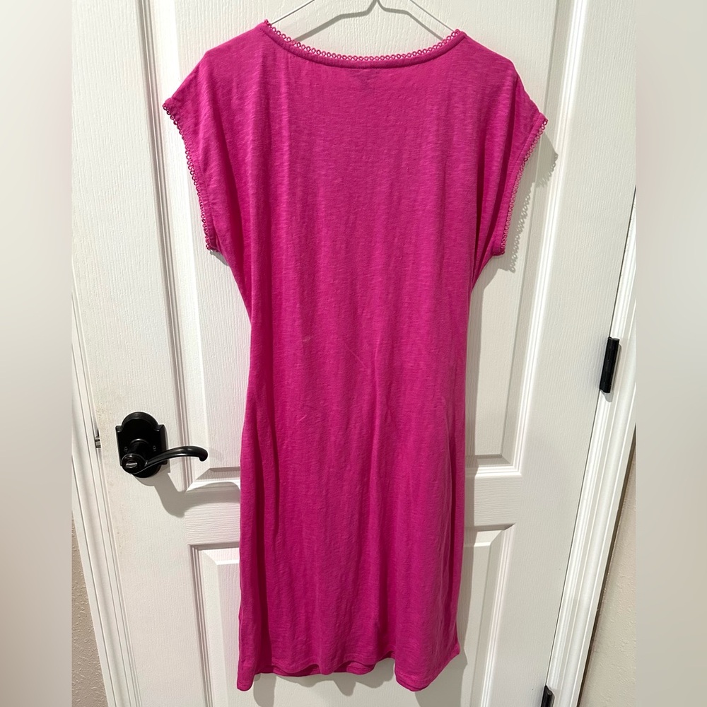 Talbots NANTUCKET SLUB EYELET YOKE
DRESS in Violet Rose NWT - Picture 8 of 10